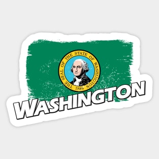 Washington flag Sticker